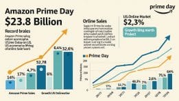 AMAZON PRIME DAY SET TO LIFT US ONLINE SALES TO $23.8 BILLION, ADOBE ESTIMATES