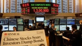 CHINESE STOCK INDEX RISES TO DECADE HIGH AS INVESTORS DUMP BONDS