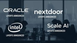 THE LIST OF MAJOR COMPANIES LAYING OFF STAFF THIS YEAR INCLUDES ORACLE, NEXTDOOR, INTEL, SCALE AI, AND MORE