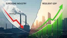 EURO ZONE INDUSTRY SHRINKS MORE THAN FEARED IN JUNE BUT GDP HOLDS UP