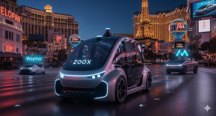 Amazon’s Robotaxi Hits the Road in Las Vegas – Can It Catch Up With Waymo and Tesla?