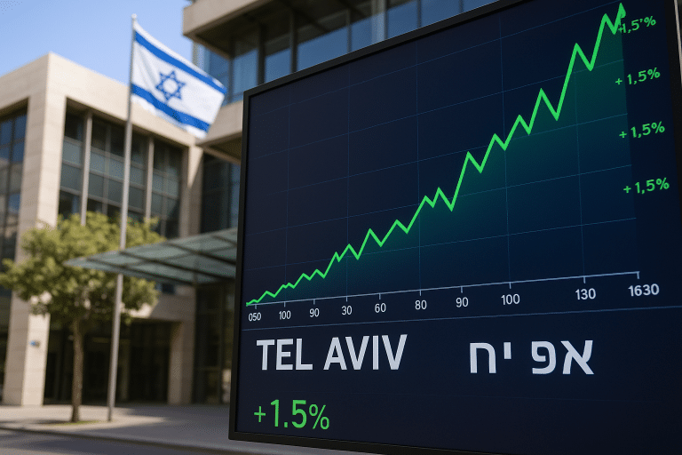 SKN | Tel Aviv Market Edges Higher as TA-90 Leads Gains and Bonds Extend Stability
