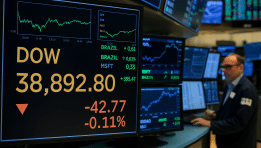 SKN | U.S. Stocks End Mixed as Dow Slips While Tech and Brazil Lead Regional Gains