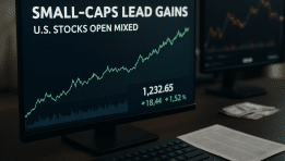 SKN | Small-Caps Lead Gains as U.S. Stocks Open Mixed; Dollar Softens Ahead of Key Inflation Data