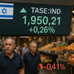 SKN | Israeli Markets Start the Week Mixed as Large Caps Nudge Higher While Bonds Decline