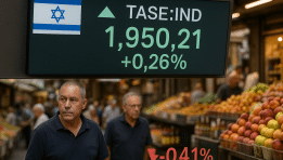 SKN | Israeli Markets Start the Week Mixed as Large Caps Nudge Higher While Bonds Decline