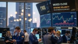 SKN | Americas Markets Close Mixed as Volatility Spikes and Major Indexes Pull Back