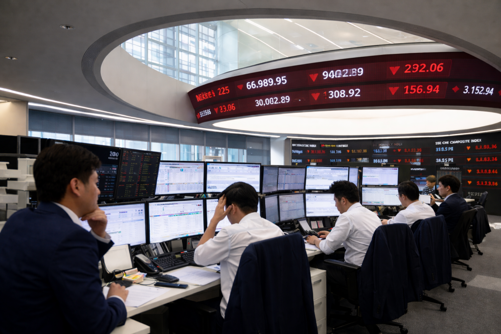SKN | Asia Markets Close Mixed on April 22, 2026 as China and Korea Advance While Hong Kong and Australia Decline